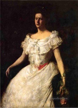 バラを持つ貴婦人の肖像 ウィリアム・メリット・チェイス Oil Paintings